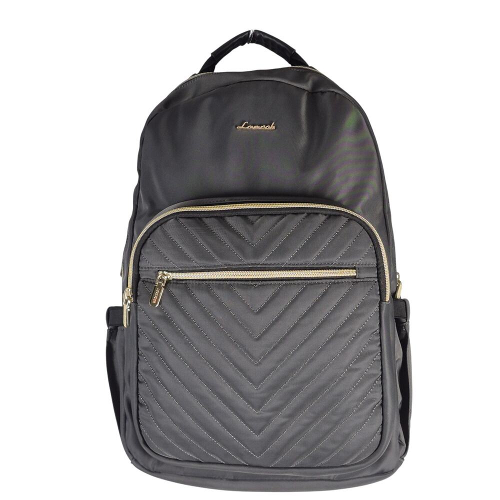 LOVEVOOK The V Laptop Quilted Gray Backpack